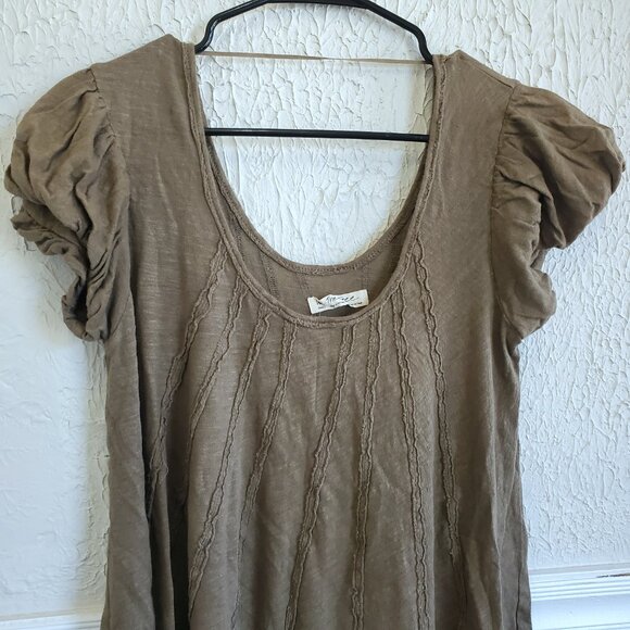We the Free by Free People Tunic Top, Tan/Light Brown, Women's Small - Picture 2 of 9